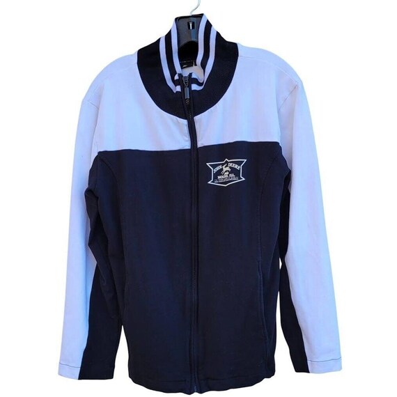 John Deere Full Zip Disc Golf Sport Wind Breaker Jacket Blue Men's