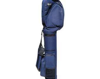 Burton Blue Padded Golf Travel Bag Soft Club Carry Case Shoulder Strap