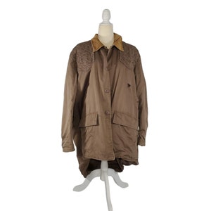 Vintage Ted Williams Fishtail Hunting Jacket Duster Ammo Holder Corduroy Large
