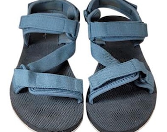 Maui And Sons Mens Sandals Blue Adjustable Strap Comfort Size 9 10 M39