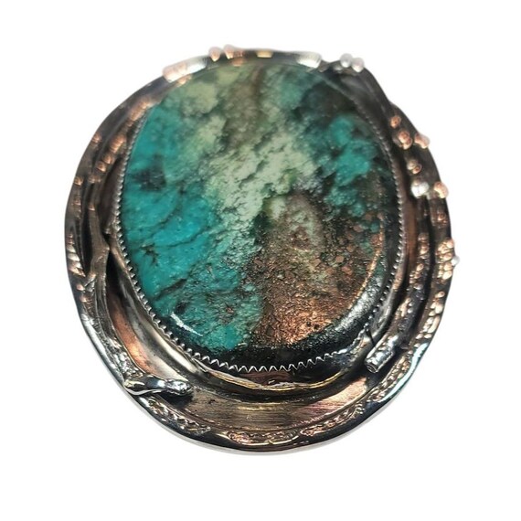 Native American Labradorite Turquoise Silver Belt… - image 5