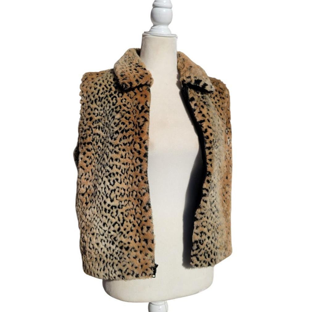 vintage leopard far vest 80s〜90s 【公式通販】