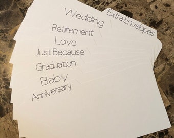 Greeting Card Dividers Additional Dividers (to be purchased along with a box from my shop)