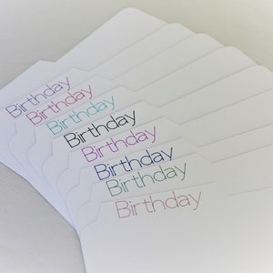 Divisores para tarjetas de felicitación, ¡PERSONALIZADOS! Juego de divisores totalmente personalizado. ¡Tú eliges las etiquetas, el pedido y el tamaño!