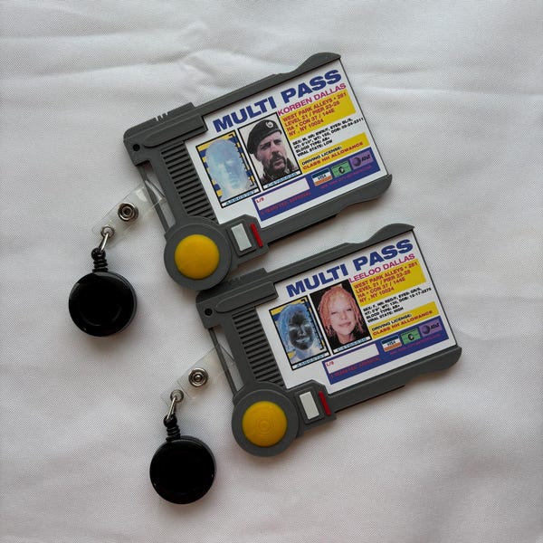 Leeloo/Korben Dallas Multipass: 3D Printed Costume Prop