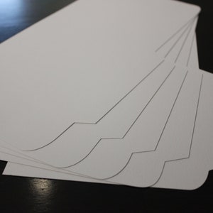 Intercalaires vierges pour cartes de voeux, 5 intercalaires vierges uniquement (à acheter avec une boîte ou un ensemble dans ma boutique)