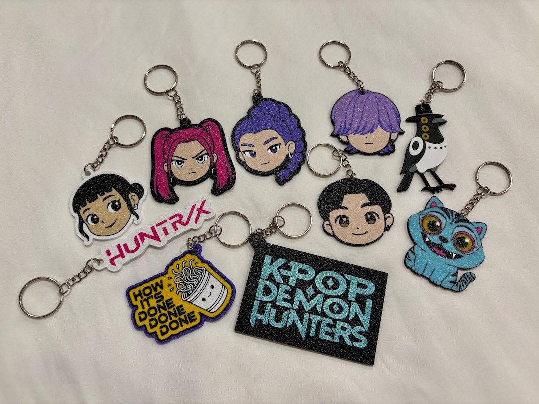 Kpop Demon Hunters Keychains, Rumi, Zoey, Mira, Derpy, and More! Great ...