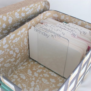 Sujetalibros para organizador de tarjetas (se debe comprar con una caja en mi tienda)