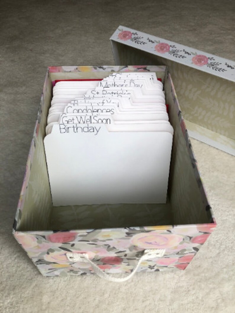 Greeting Card Organizer Box EXTRA LARGE | Etsy