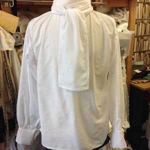 Regency/ pirate shirt white or ivory made to order. PLEASE READ DESCRIPTION