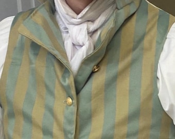 Made to order Regency style Waistcoat in your choice of fabric PLEASE READ DESCRIPTION