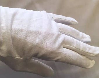 Gants en coton de style Régence