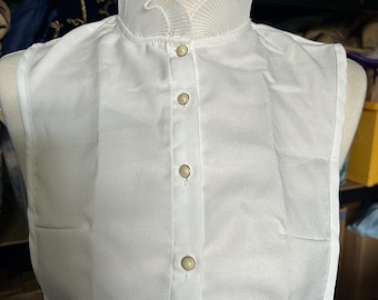 camicia da notte color avorio chiaro in crêpe ispirata allo stile Regency