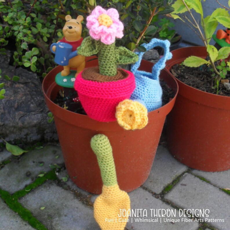 Crochet Pattern - Garden Themed Flower Pot Play Activity Set - Digital ...