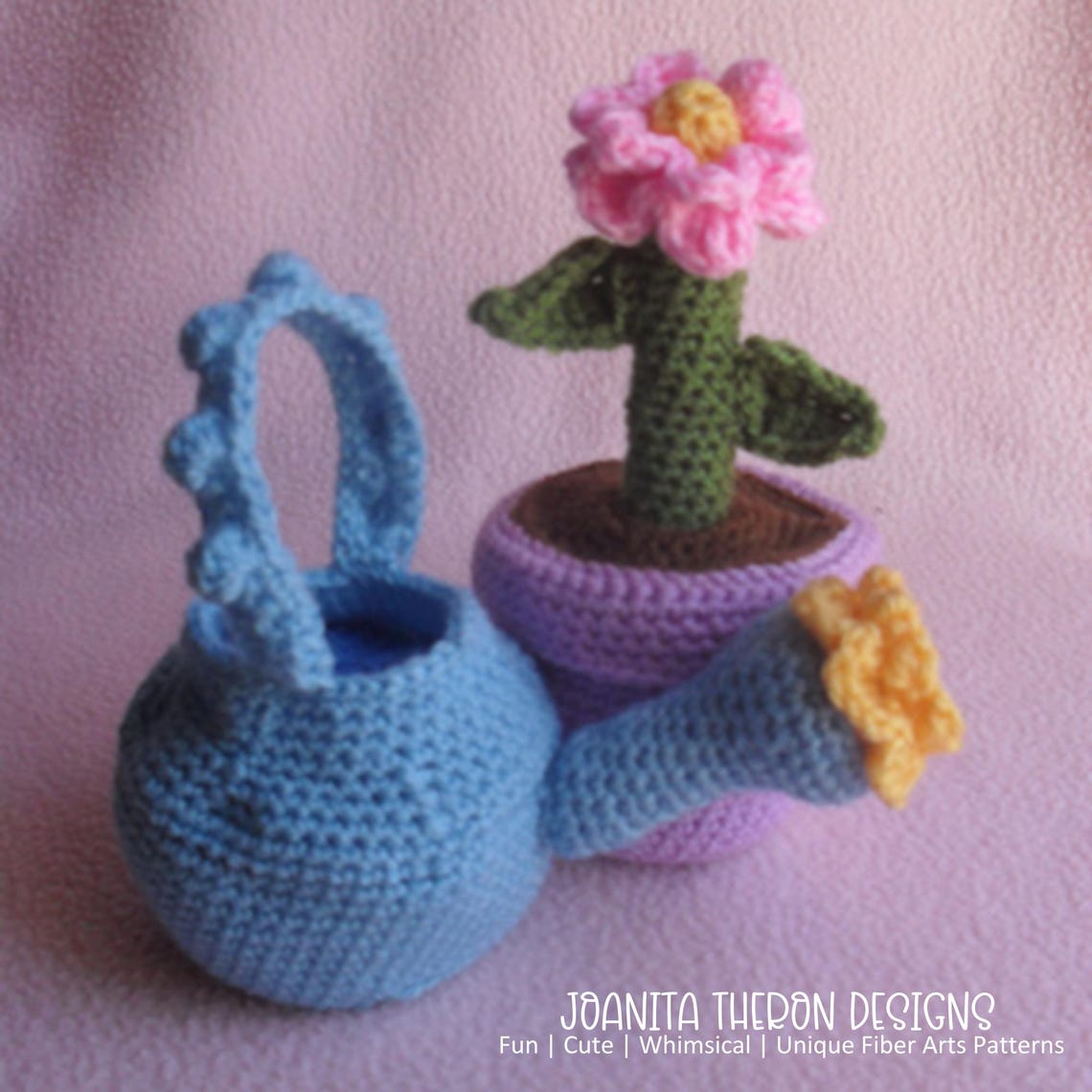 Crochet Pattern - Garden Themed Flower Pot Play Activity Set - Digital ...