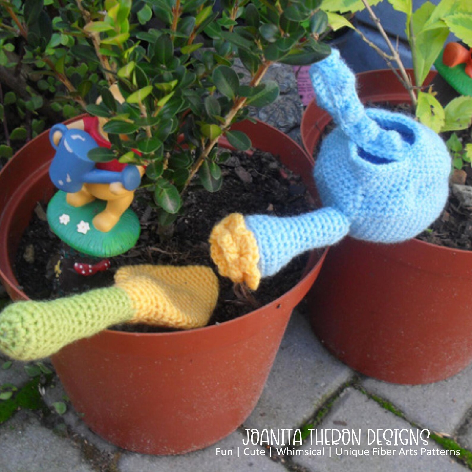 Crochet Pattern - Garden Themed Flower Pot Play Activity Set - Digital ...