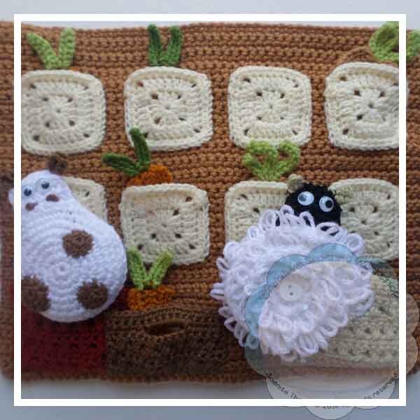 Quiet Play Book Crochet Farmyard Kids Children Toddlers - Etsy Canada