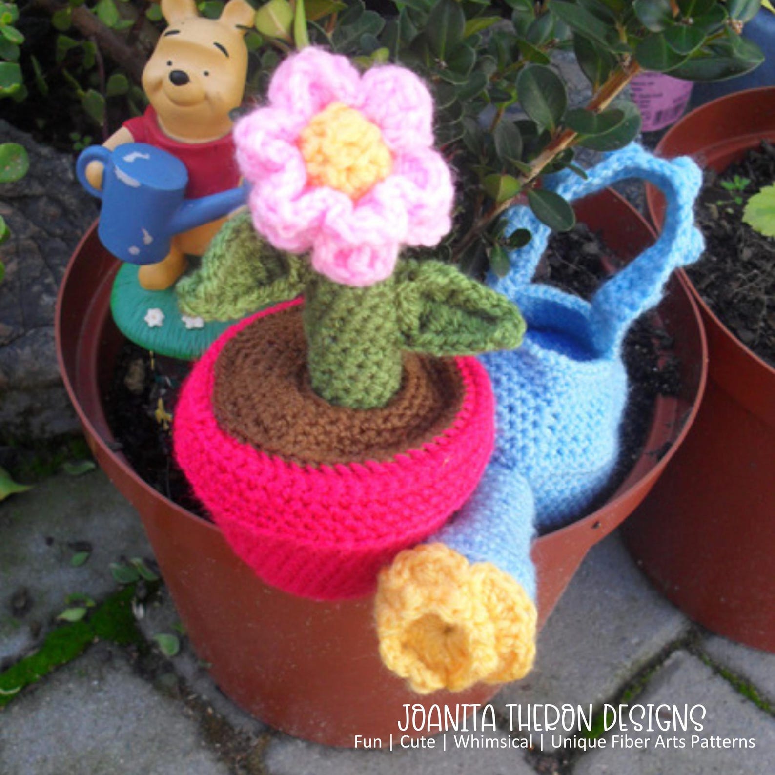Crochet Pattern - Garden Themed Flower Pot Play Activity Set - Digital ...