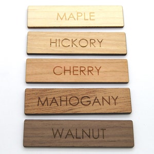 25 Wooden Custom Product Tags US States shapes laser cut and engraved image 6