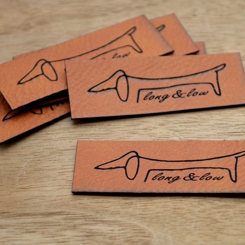 50 Custom Faux Leather Labels 0.75x2 Inches Without Holes - Etsy