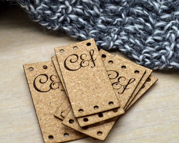 Cork Labels 1x2 Inches Made From Cork Fabric Personalized Labels