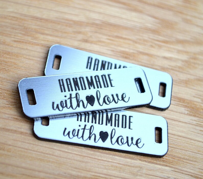 50 Plastic tags Laser cut and engraved made from Acrylic Etsy