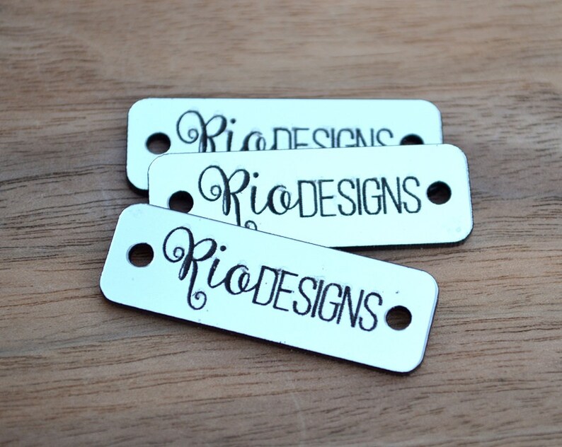 Plastic Tags Laser Cut and Engraved Made From Acrylic Etsy