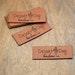 see more listings in the Faux Leather Labels section