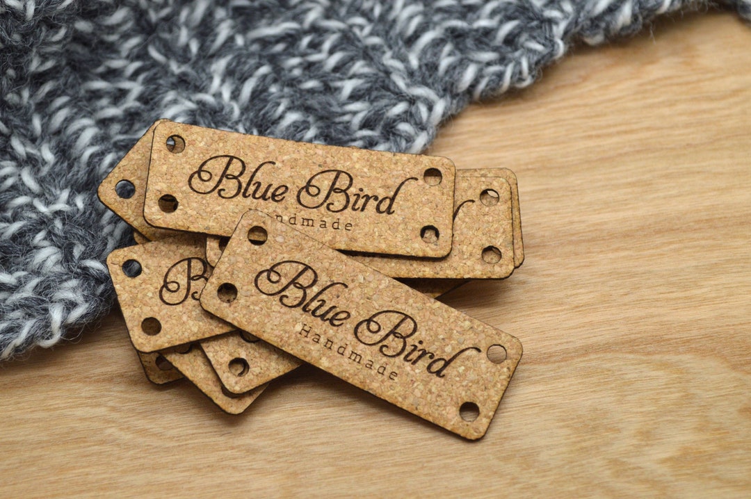 Laser Engraved Labels 0.75x2 Inches Made From Cork Fabric Etsy