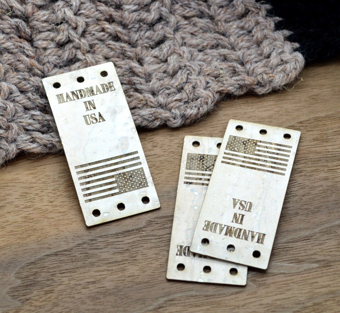 50 Personalized Cork Labels – Laser Engraved Knitting Tags (1x2.25 In ...