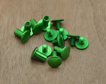 Remaches para etiquetas - Remaches atornillables para etiquetas de corcho y cuero