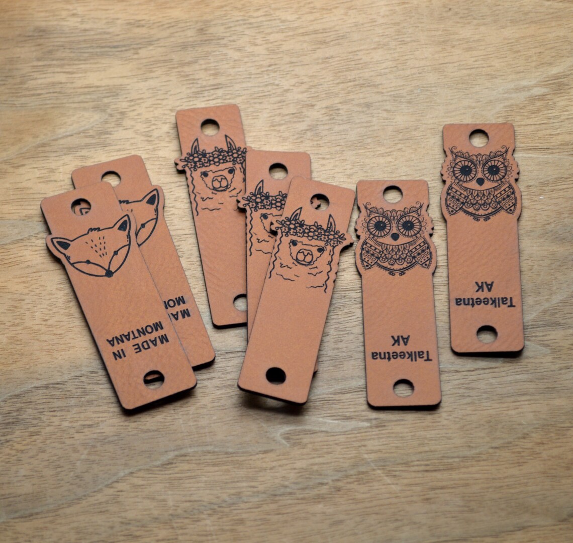 Rivets Labels Faux Leather Labels 0.85x2.75 Inches - Labels for Rivets - Knitting ...