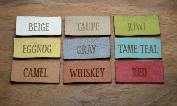 Cork Labels 1x2 Inches Made From Cork Fabric Personalized Labels