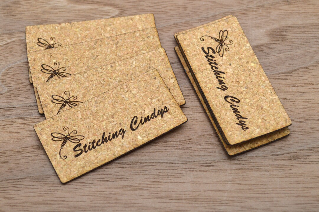 50 Cork Labels 1x2 Inches Without Holes - Made From Cork Fabric - Cork ...