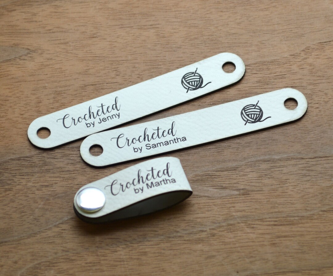 Faux Leather Labels 0.6x3.5 Inches - Labels for Rivets - Knitting ...