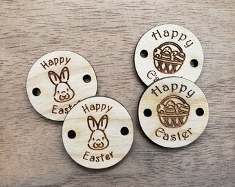 50 Round Wooden Product Tags - 1 Inch- laser cut and engraved