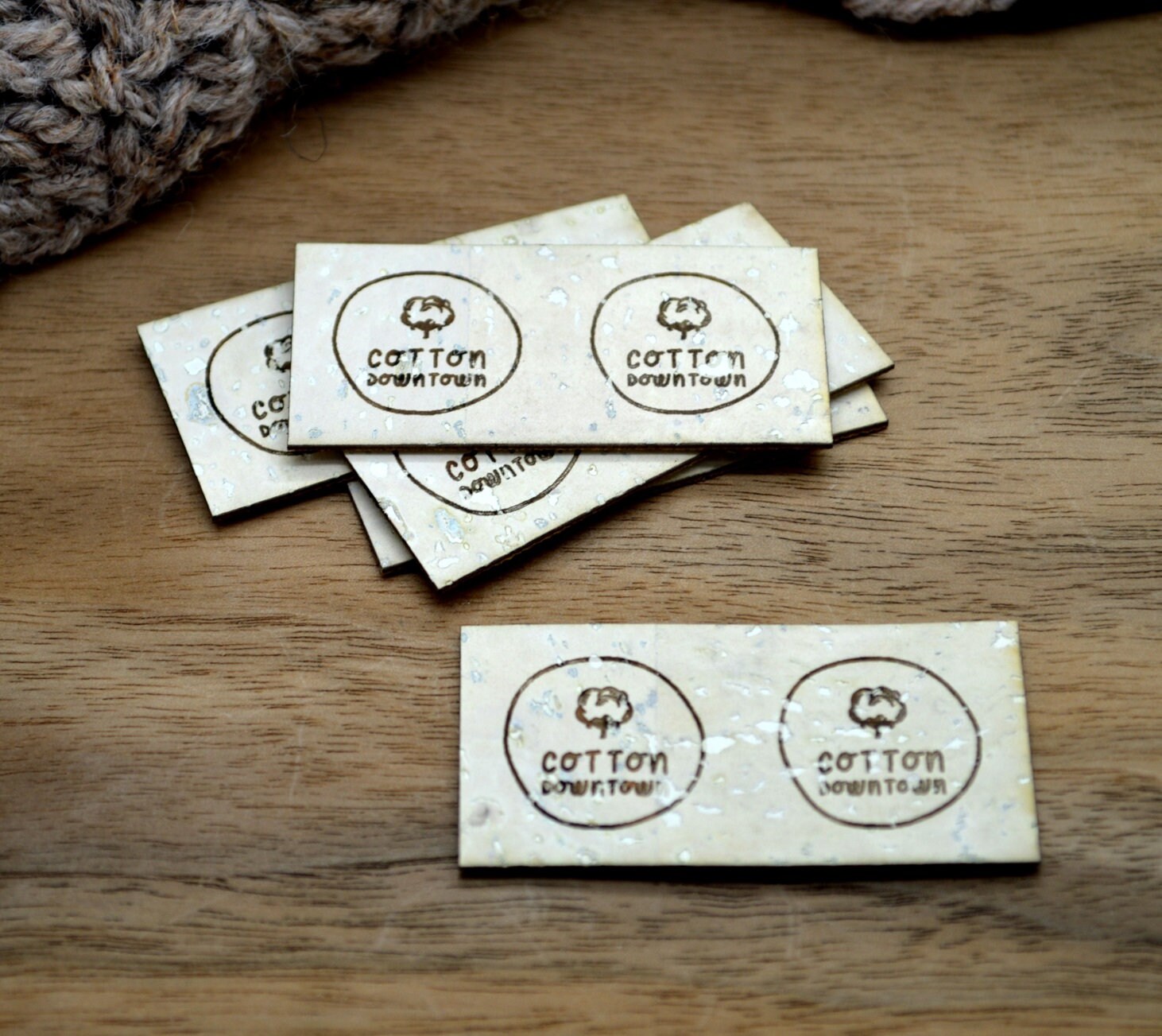 50 Cork Labels 1x2 Inches Without Holes - Made From Cork Fabric - Cork ...