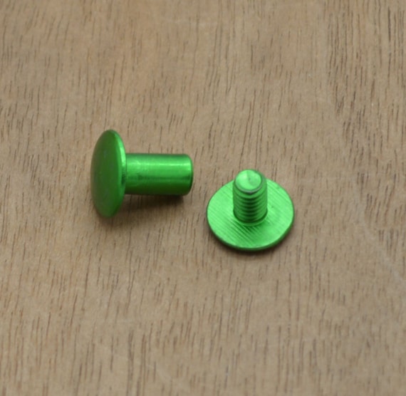 Set of 25 Rivets for labels - Screw on rivets for cork and leather labels