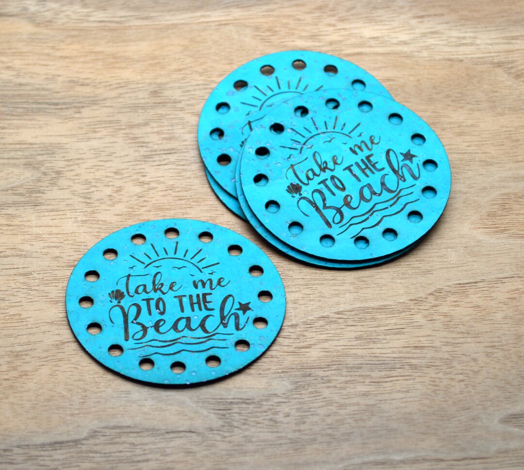 10 Laser Engraved Round Patches 2