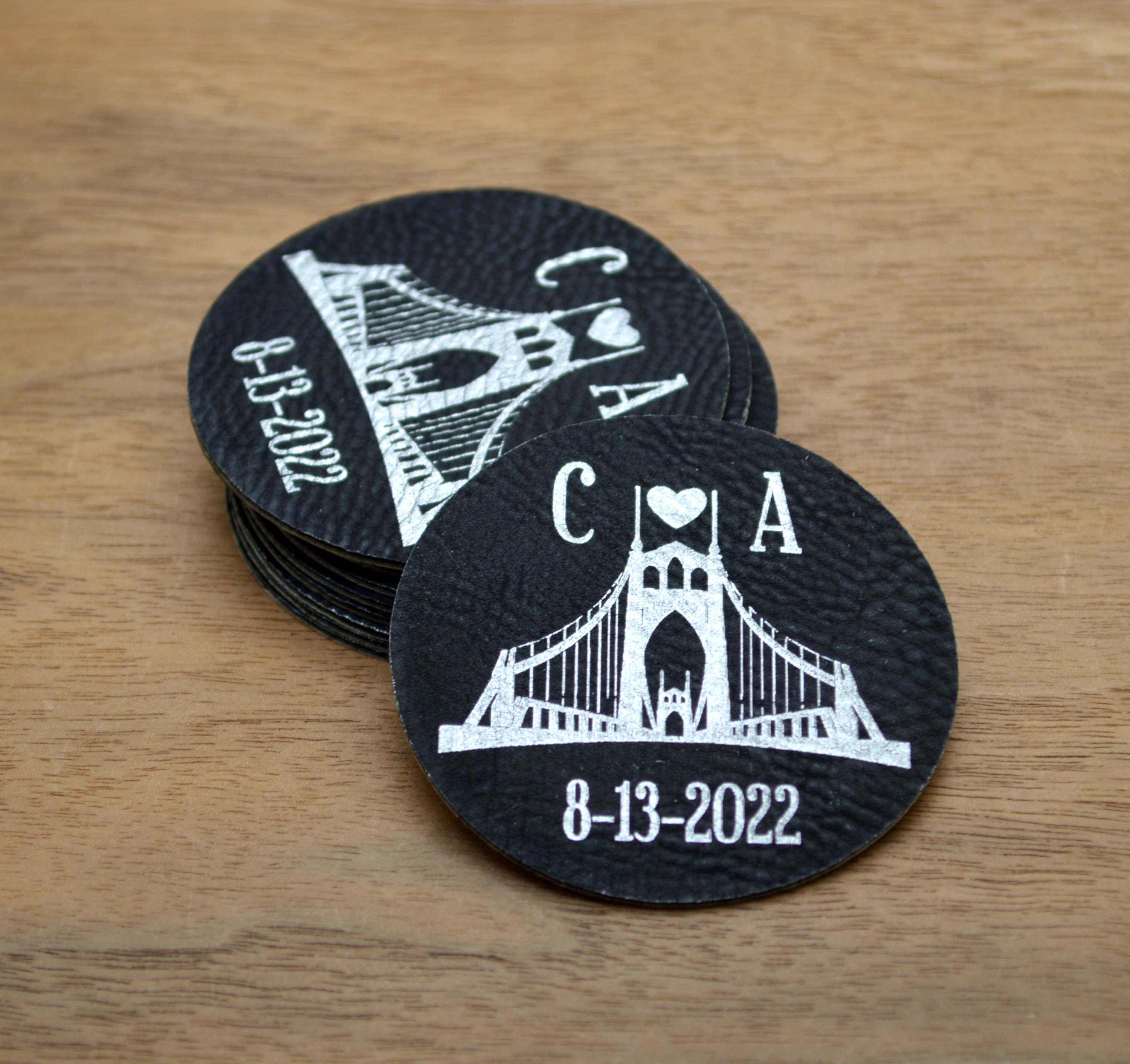 DESIGN YOUR OWN: Individual Large Laser Engraved Leather Patches - made  from genuine leather - allthiswood