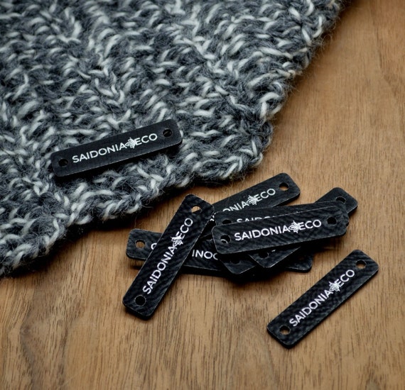 Labels for Rivets Knitting Labels, Personalized Labels, Genuine Leather ,  Personalized , Leather Tags , Custom Labels, Crochet Labels 