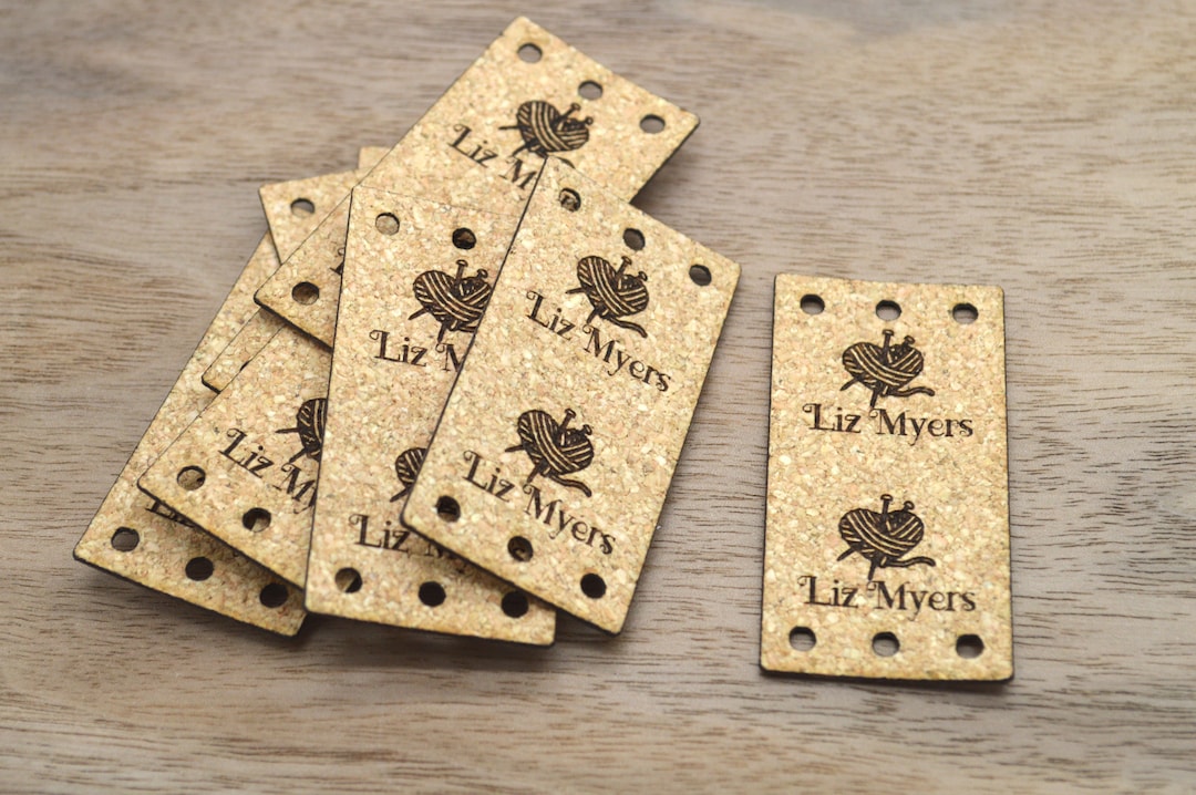 50 Cork Labels 1x2 Inches - Made From Cork Fabric - Cork Labels ...