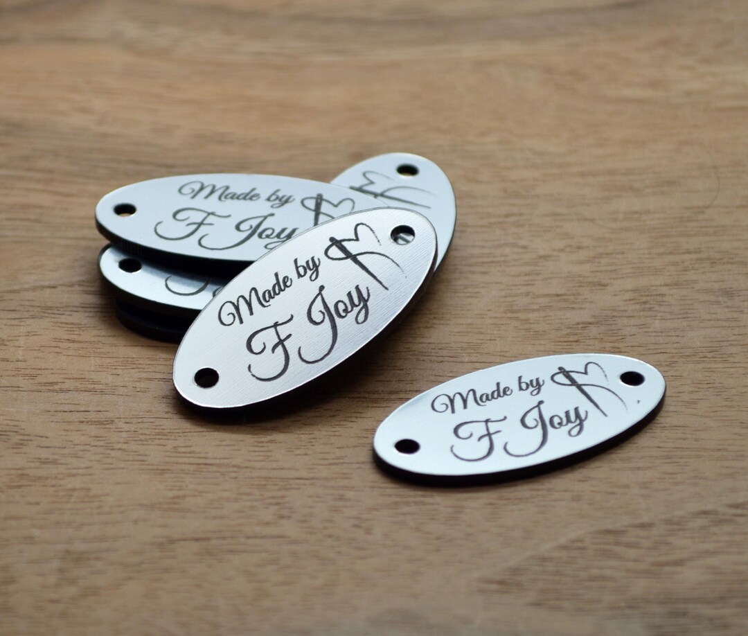 25 Plastic Tags - Laser Cut and Engraved, Made From Acrylic - 0.5x1.2 ...