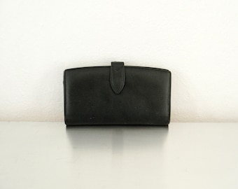 COACH Vintage 90s Madison Italy Kisslock Coin Purse Cards  Vintage Coach Black Saffiano Leather Madison Framers Wallet Kisslock Made/Italy main image 0