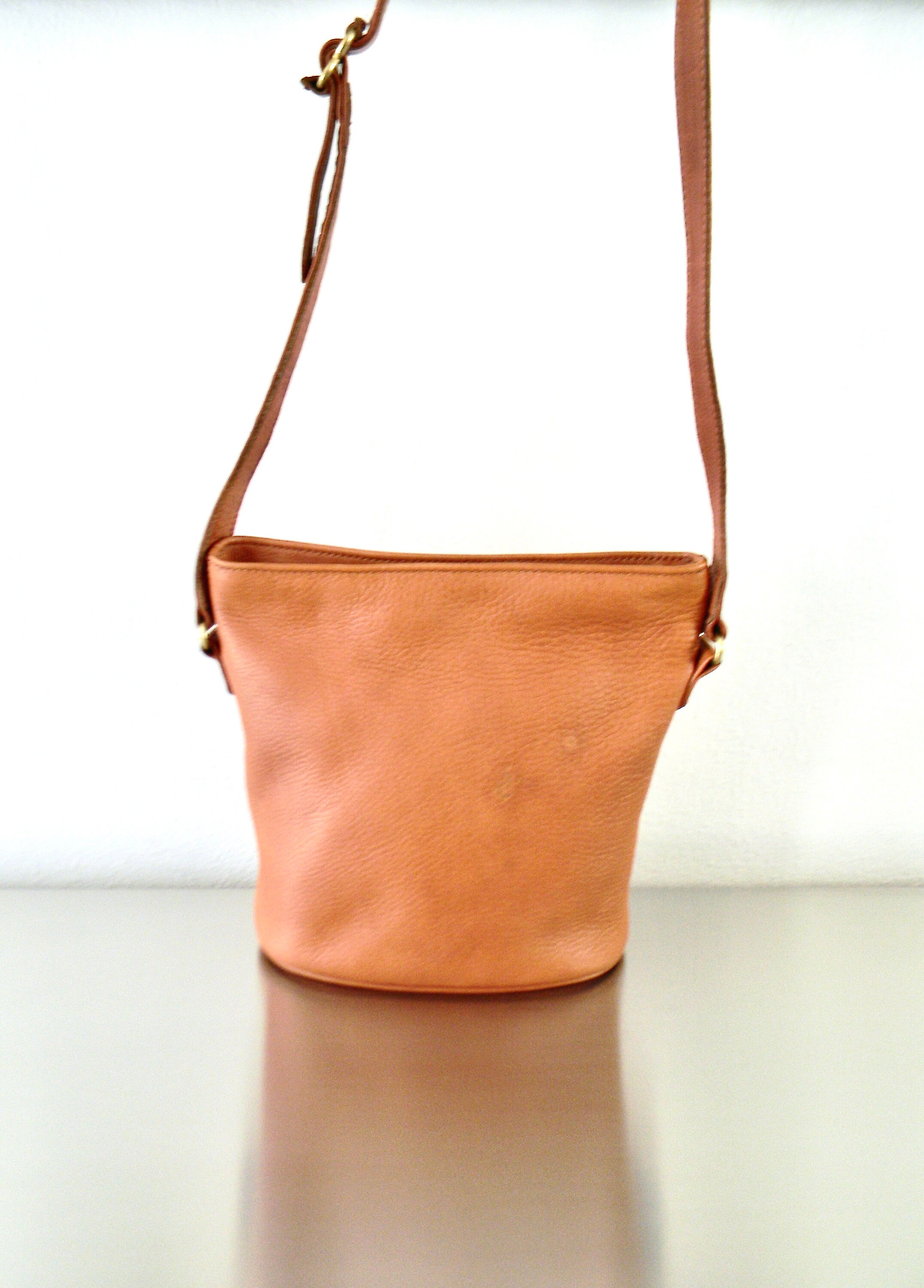 Coach Limited Edition Saddle Small Bucket Zip Natural Grain