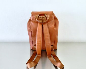 バッグ Vintage Coach Day Pack British Tan USA Vintage Coach British Tan Leather Backpack, XXL Unisex