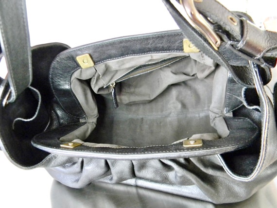 Vintage Black Leather Fendi Doctors Bag, Refurbis… - image 3