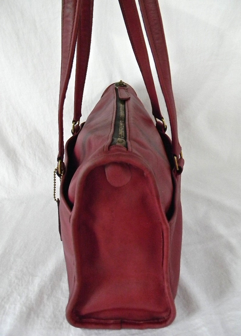 coach wine colored bag