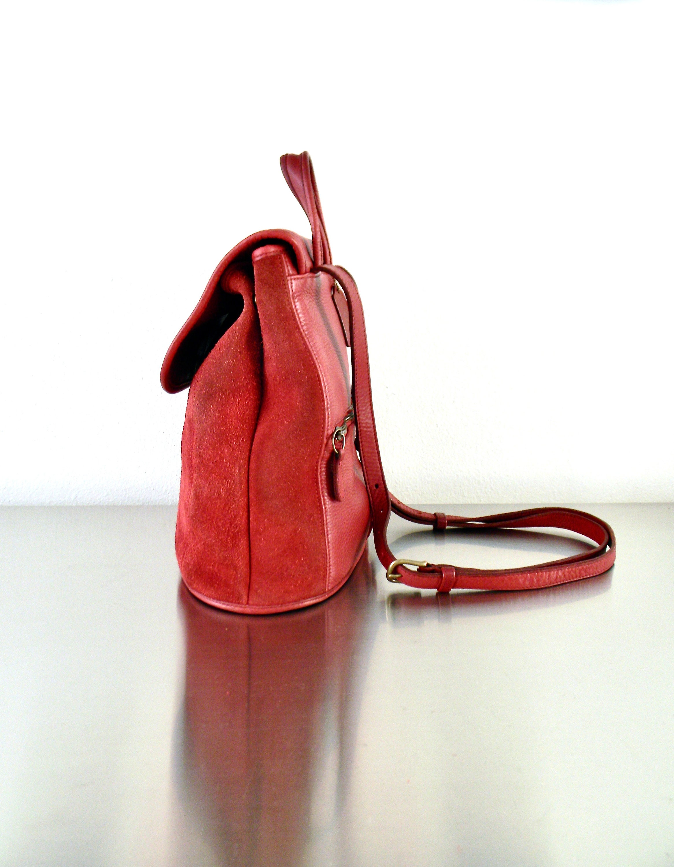 バッグ Vintage Coach Berkeley Drawstring red Vintage Limited Edition Coach Red Berkeley Convertible