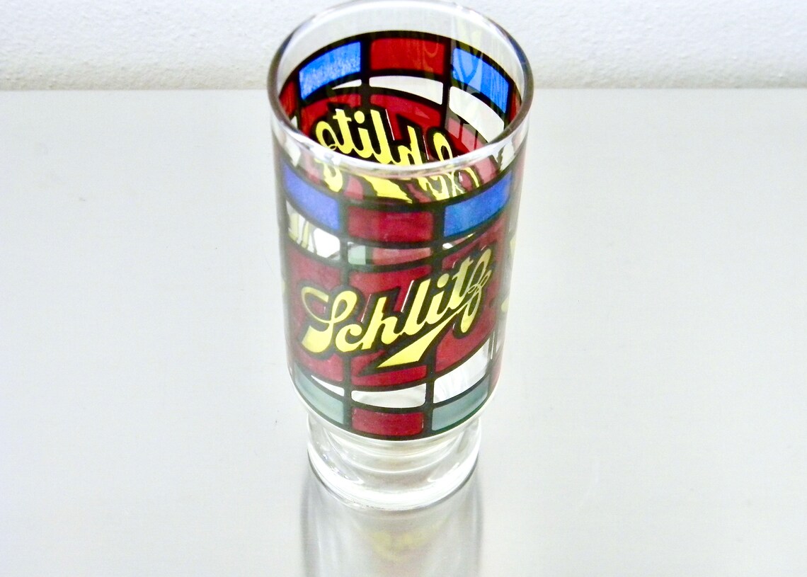schlitz beer glass 1970s